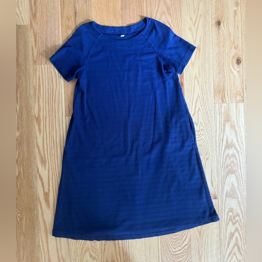 UNIQLO scoop top dress, blue, size medium